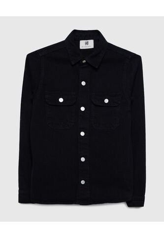 Chaqueta Para Niño Trucker Color Negro Marca Ostu #80080029 Ostu