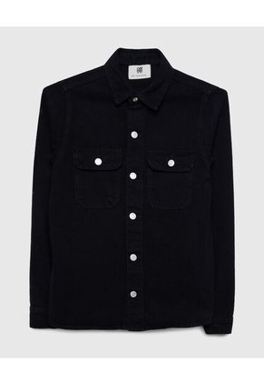 Chaqueta Para Niño Trucker Color Negro Marca Ostu #80080029