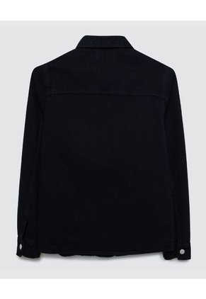 Chaqueta Para Niño Trucker Color Negro Marca Ostu #80080029