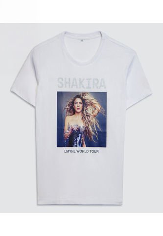 Camiseta Para Niña Manga Corta Cuello Redondo Color Blanco Marca Ostu #90090305 Ostu