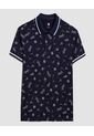 Polo Para Niño Manga Corta Color Azul  Marca Ostu #80110092 de Ostu