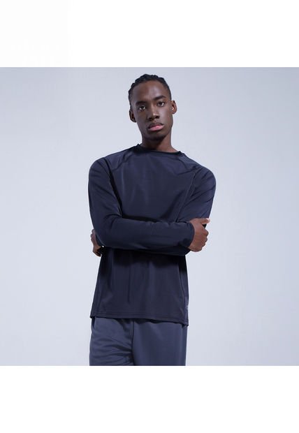 Camiseta Para Hombre Manga Larga Color Negro Marca Ostu #60090989