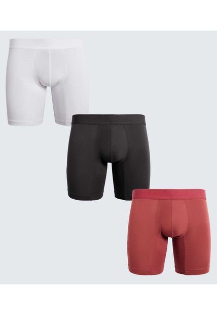 Boxer Para Hombre Filete Medio Algodón Color Pack X Marca Ostu #60000492