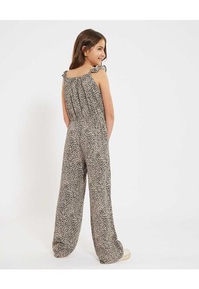 Enterizo Infantil Niña Manga Sisa Color Negro Marca Ostu #90320016