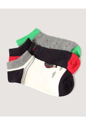 Medias Infantil Niño Invisible Algodon Color Negro Marca Ostu #80980082