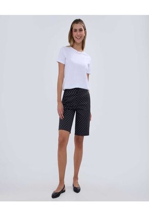 Bermuda Para Mujer  Color Negro Marca Ostu #40100089