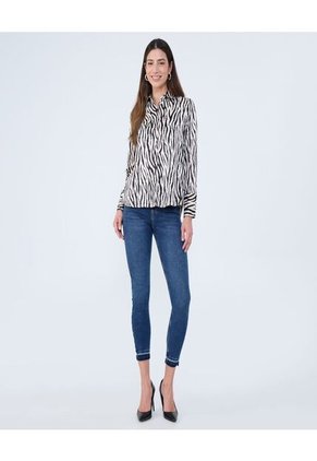 Camisa Para Mujer Manga Larga Color Beige Marca Ostu #40010295