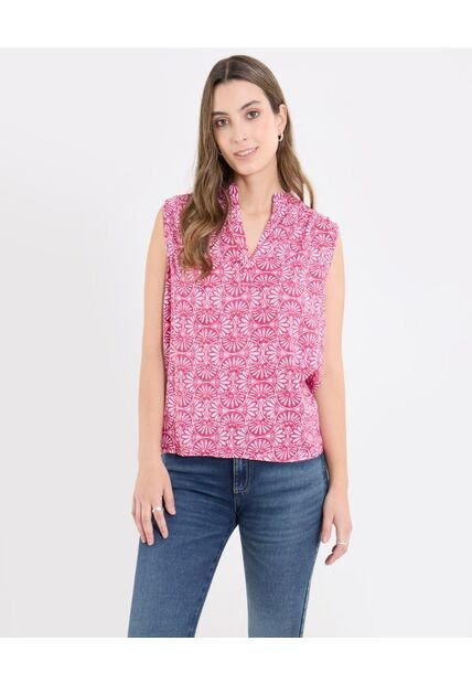 Blusa  Para Mujer Manga Sisa Color Lila Marca Ostu #40121207