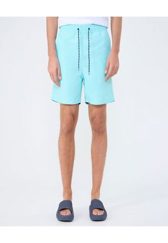 Ropa De Playa Para Hombre Pantaloneta De Baño Corta Color Turquesa Marca Ostu #60270043 Ostu