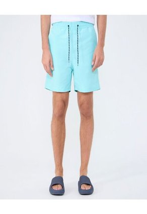 Ropa De Playa Para Hombre Pantaloneta De Baño Corta Color Turquesa Marca Ostu #60270043