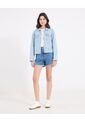 Chaqueta Para Mujer Trucker Color Azul Marca Ostu #40080252 de Ostu