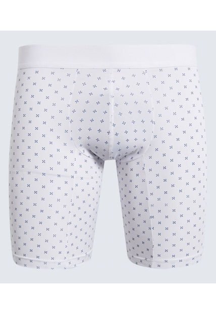 Boxer Para Hombre Filete Medio Microfibra Color Blanco Marca Ostu #60000480