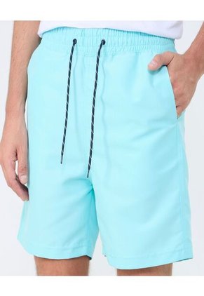 Ropa De Playa Para Hombre Pantaloneta De Baño Corta Color Turquesa Marca Ostu #60270043