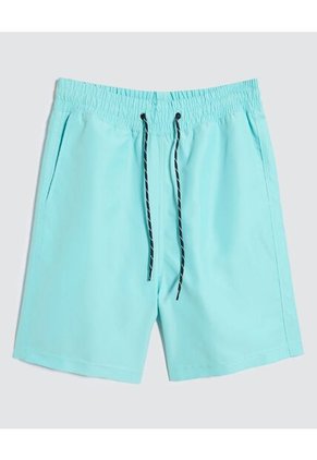 Ropa De Playa Para Hombre Pantaloneta De Baño Corta Color Turquesa Marca Ostu #60270043