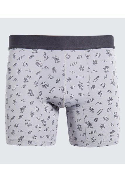 Boxer Para Hombre Filete Corto Microfibra Color Gris  Marca Ostu #60000478