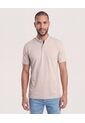 Polo Cuello Mao Regular  Para Hombre Café Ostu de Ostu