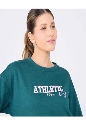 Buzo Para Mujer Cuello Redondo Color Verde Marca Ostu #40060457