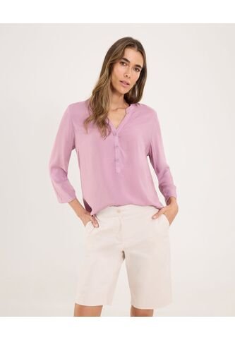 Blusa Para Mujer Manga 3/4 Color Lila Marca Ostu #40121118 Ostu