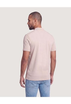 Polo Cuello Mao Regular  Para Hombre Café Ostu