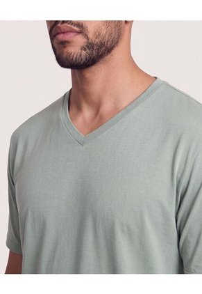 Pijama Cuello V Con Pantalón Estampado  Para Hombre Negro Ostu