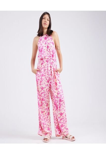 Enterizo Para Mujer Manga Sisa Color Rosado  Marca Ostu #40320077