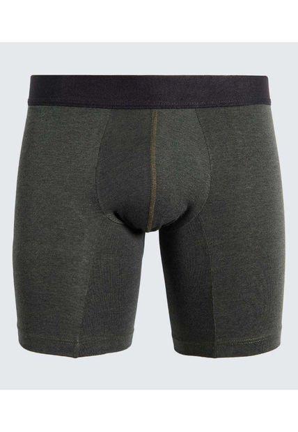 Boxer Para Hombre Filete Medio Algodón Color Verde  Marca Ostu #60000485