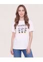 Camiseta Relaxed Minnie  Para Mujer Crema Ostu de Ostu