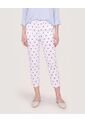 Pantalón Basico Capri  Para Mujer Azul Ostu de Ostu