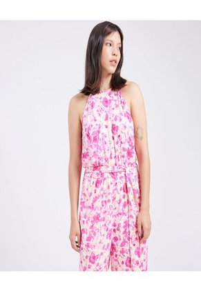 Enterizo Para Mujer Manga Sisa Color Rosado  Marca Ostu #40320077