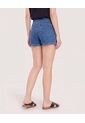 Short Mom Denim Ajuste Relax  Para Mujer Azul Ostu de Ostu
