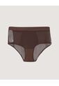 Panty Clásico Con Detalle En Tull  Para Mujer Café Ostu de Ostu