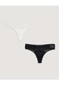 Panty Brasileña En Encaje Pack X2 X2 Para Mujer Negro Ostu de Ostu