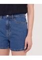Short Mom Denim Ajuste Relax  Para Mujer Azul Ostu de Ostu