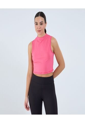 Camiseta Para Mujer Manga Sisa Cuello Alto Color Rosado Marca Ostu #40092367 Ostu