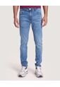 Jean Skinny Semibásico  Para Hombre Azul Ostu de Ostu