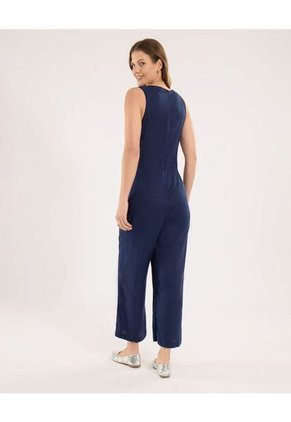 Enterizo Para Mujer Manga Sisa Color Azul Marca Ostu #40320081