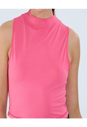 Camiseta Para Mujer Manga Sisa Cuello Alto Color Rosado Marca Ostu #40092367