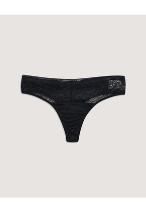 Panty Brasileña En Encaje Pack X2 X2 Para Mujer Negro Ostu