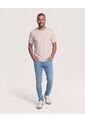 Camiseta Tricot Lisa Básica  Para Hombre Café Ostu de Ostu