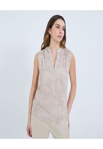 Blusa Para Mujer Manga Sisa Color Beige Marca Ostu #40121149 Ostu