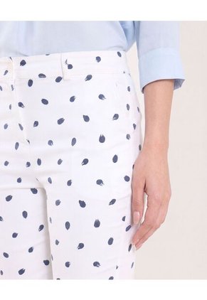 Pantalón Basico Capri  Para Mujer Azul Ostu