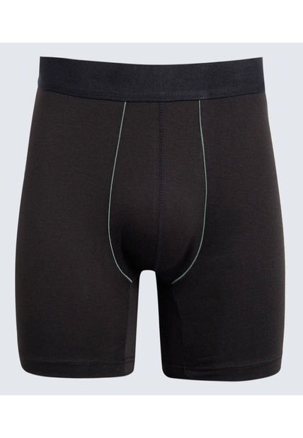 Boxer Para Hombre Filete Medio Algodón Color Negro Marca Ostu #60000483