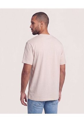 Camiseta Tricot Lisa Básica  Para Hombre Café Ostu