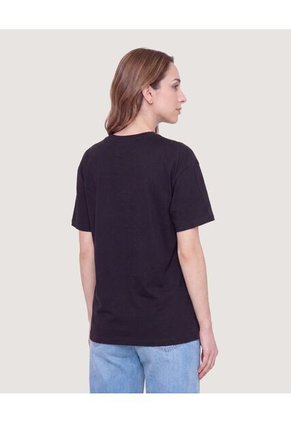 Camiseta Maléfica Manga Corta  Para Mujer Negro Ostu