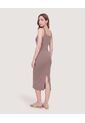 Vestido Largo Tejido  Para Mujer Café Ostu de Ostu
