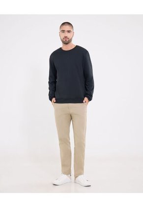 Buzo  Para Hombre Cuello Redondo Color Negro Marca Ostu #60060491