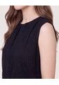 Camiseta Con Textura Recogida  Para Mujer Negro Ostu de Ostu