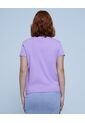 Camiseta Para Mujer Manga Corta Color Lila Pastel Marca Ostu #40091939 de Ostu