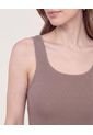 Vestido Largo Tejido  Para Mujer Café Ostu de Ostu