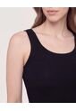 Vestido Largo Tejido  Para Mujer Negro Ostu de Ostu
